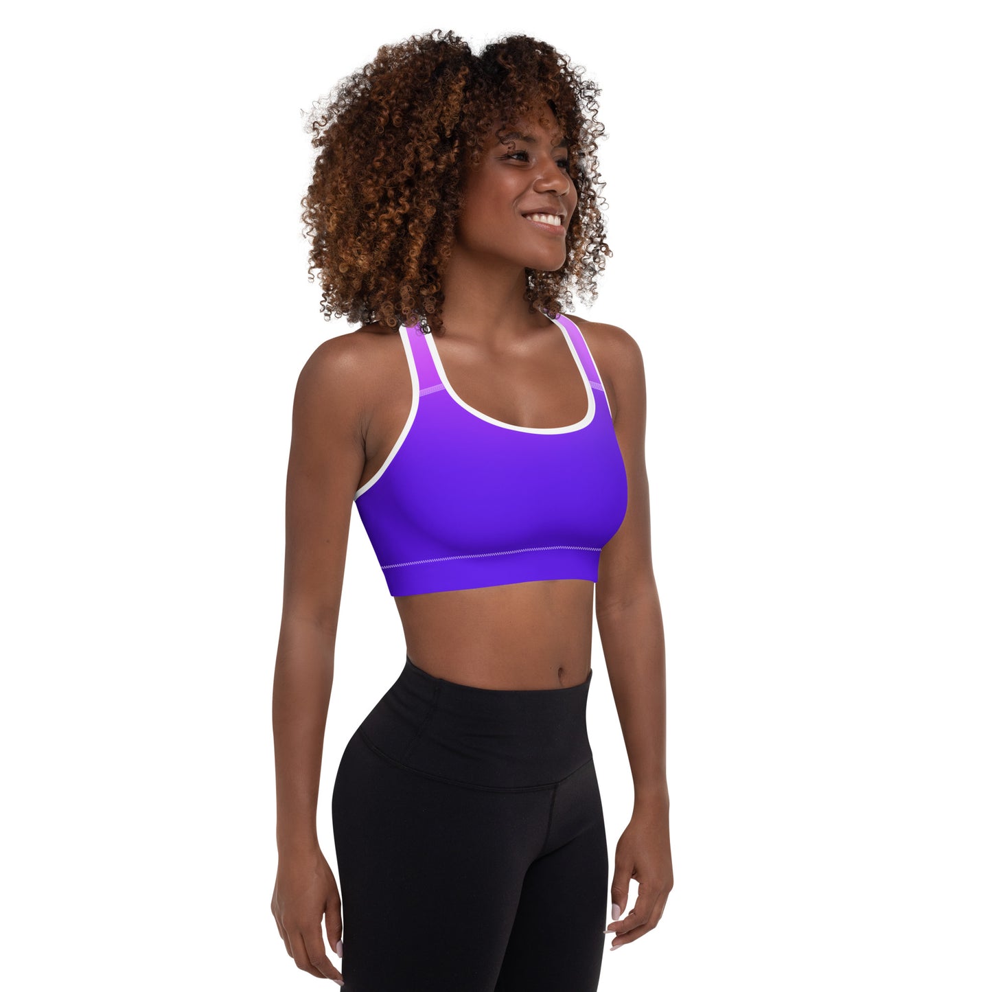 Royal Blue Gradient BeSculpt Women Padded Sports Bra