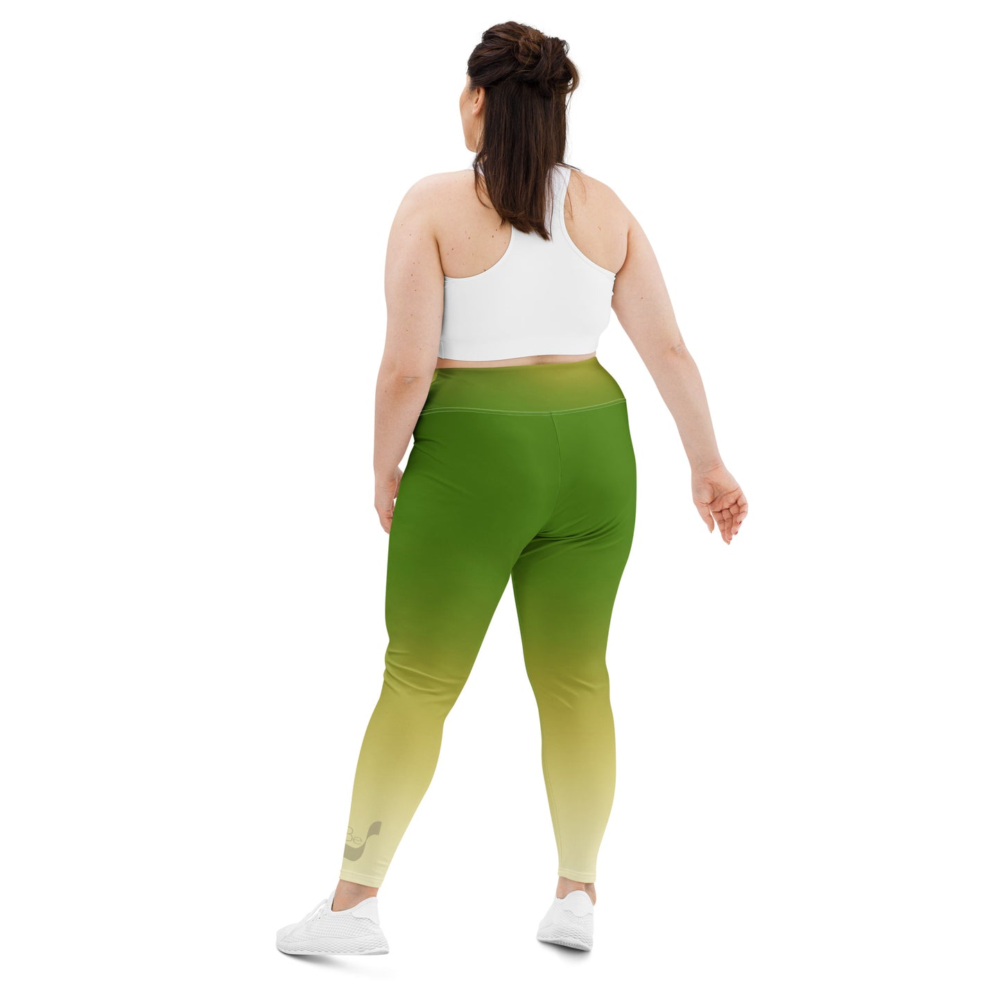 Deep Green Gradient BeSculpt Women Plus Size Yoga Leggings