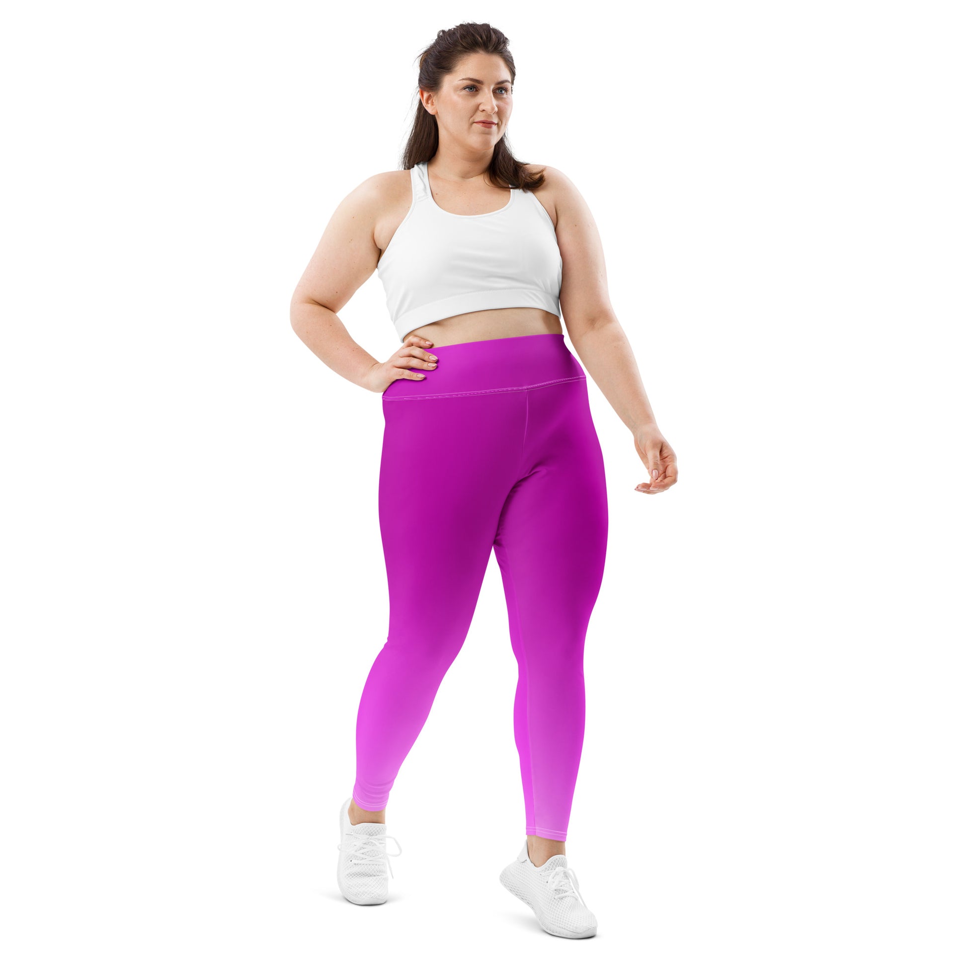 Violet Gradient BeSculpt Women Plus Size  Yoga Leggings