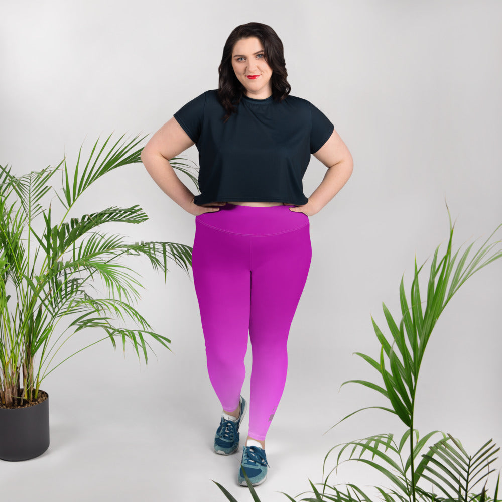 Violet Gradient BeSculpt Women Plus Size  Yoga Leggings