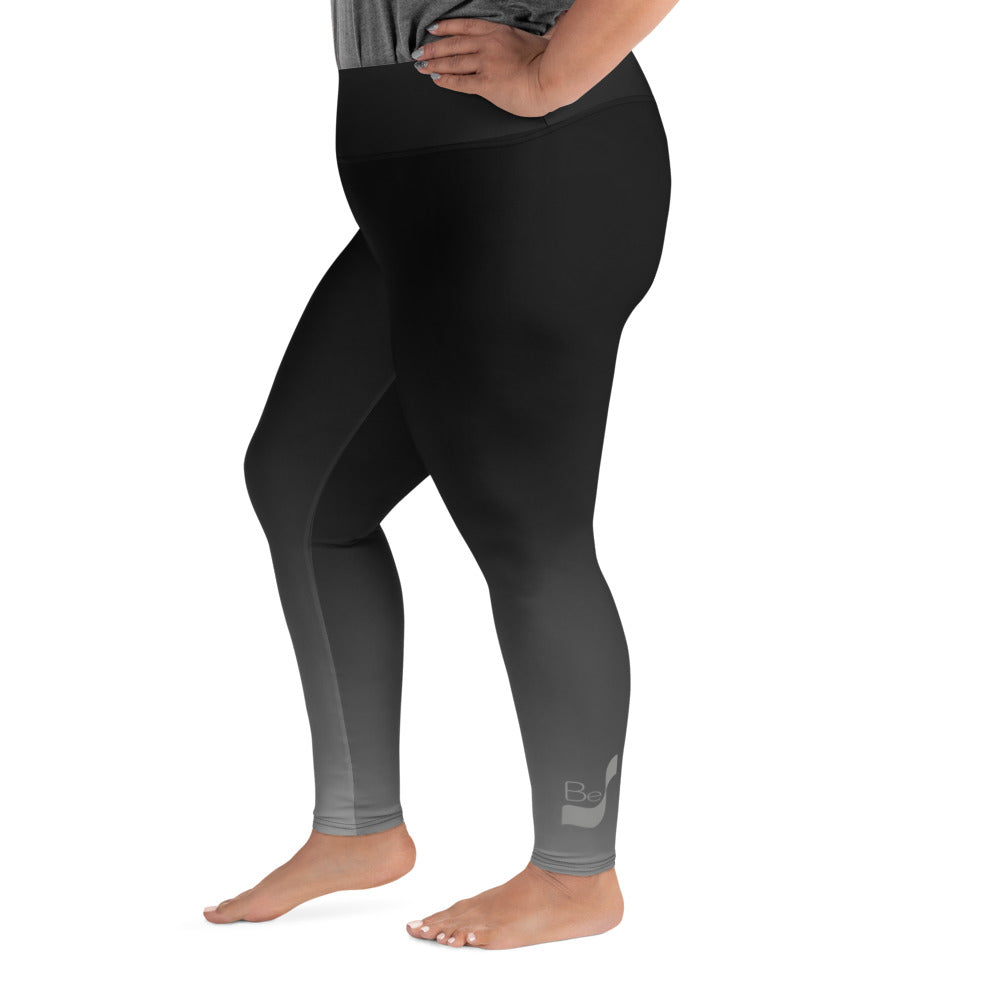 Black Gradient BeSculpt Women Plus Size Yoga Leggings