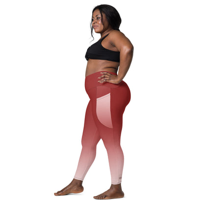 Cherrie Gradient BeSculpt Crossover Leggings w/Pockets