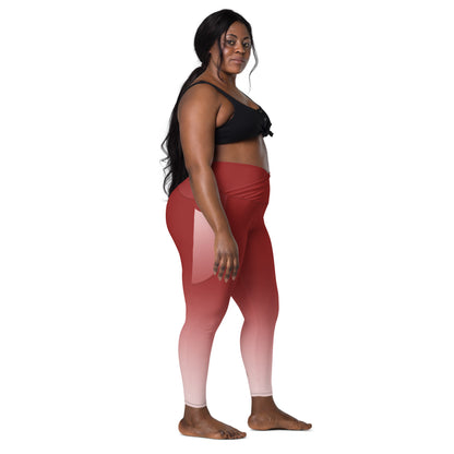 Cherrie Gradient BeSculpt Crossover Leggings w/Pockets