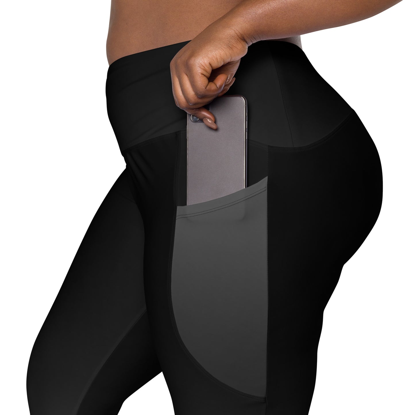 Black Gradient BeSculpt Women Leggings wPockets