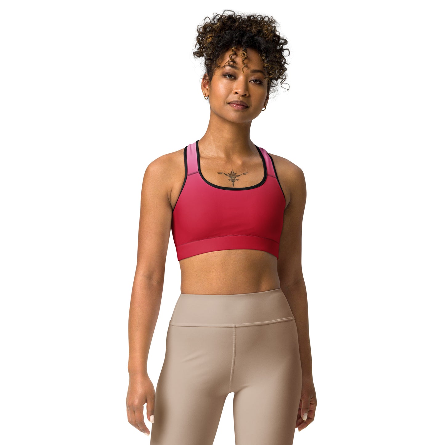 Red Gradient BeSculpt Women Sports Bra