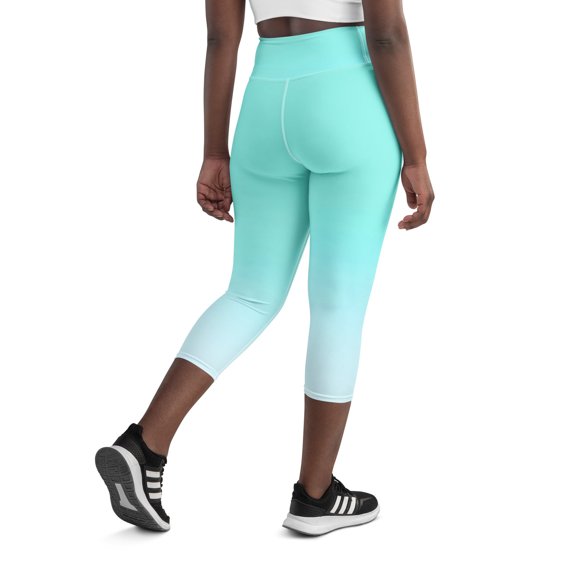 Aqua Gradient  BeSculpt Women Yoga Capri Leggings