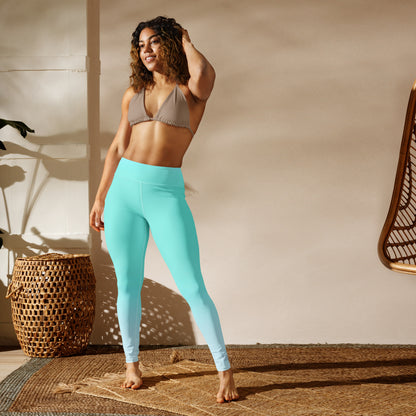 Aqua Gradient BeSculpt Women Yoga Leggings