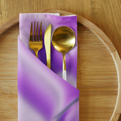 Ribbons Purple BeSculpt Cloth Napkin Set of 4