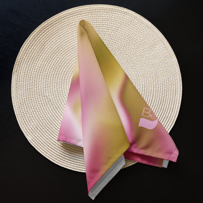 Ribbons Rose BeSculpt Abstract Art Cloth Napkin Set of 4