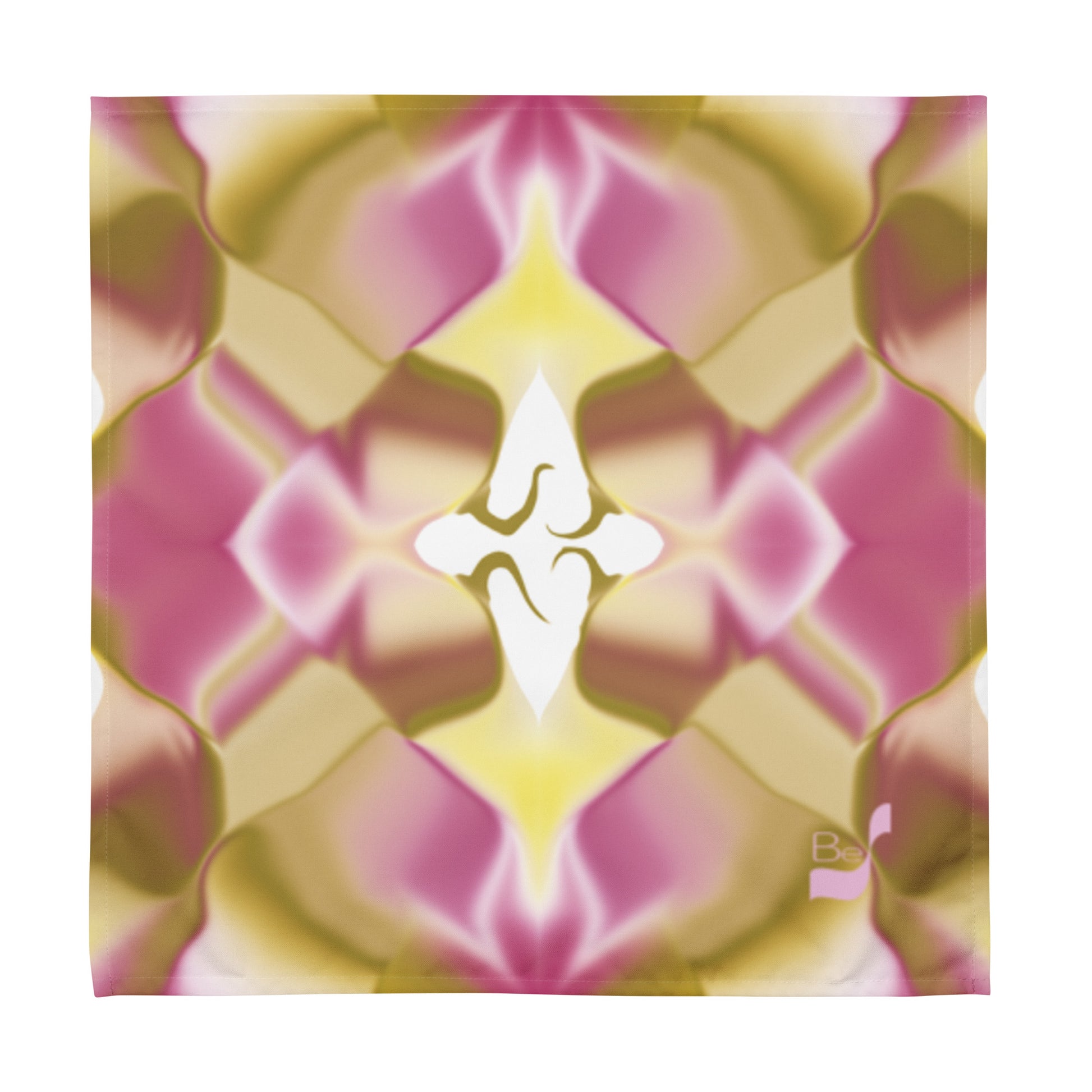 Ribbons Rose BeSculpt Abstract Art Kaleidoscope Cloth Napkin Set of 4