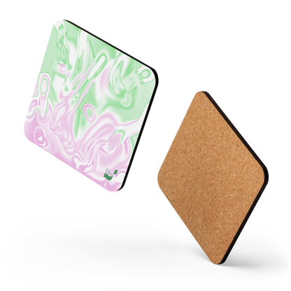 Rose BeSculpt Cork-back Coaster