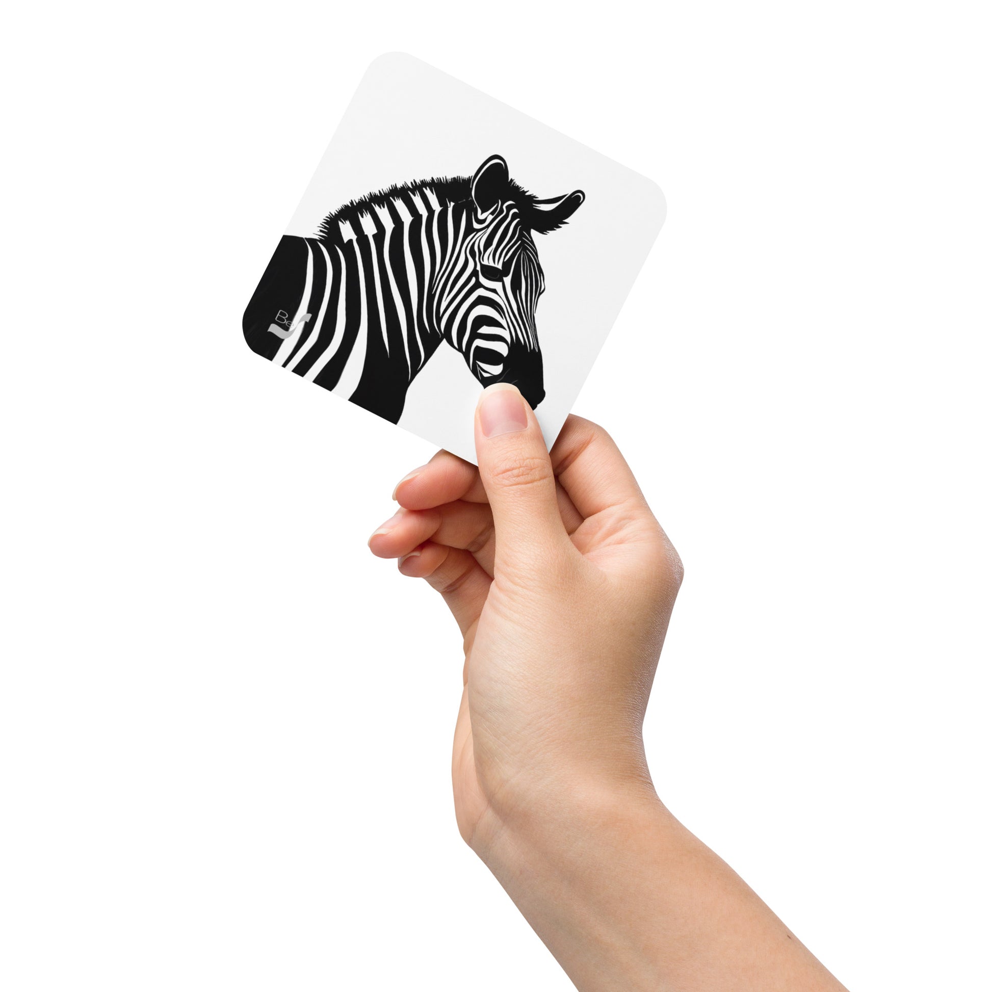 Zebra # 2 BeSculpt Art Cork-back Coaster