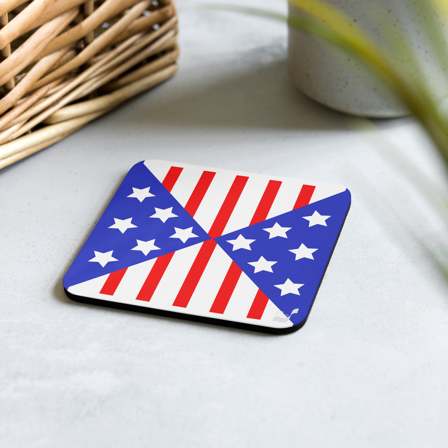 USA BeSculpt Art Cork-back Coaster