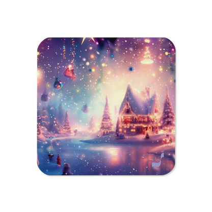 Holiday Magic BeSculpt Art Cork-back Coaster