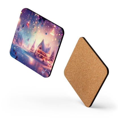 Holiday Magic BeSculpt Art Cork-back Coaster