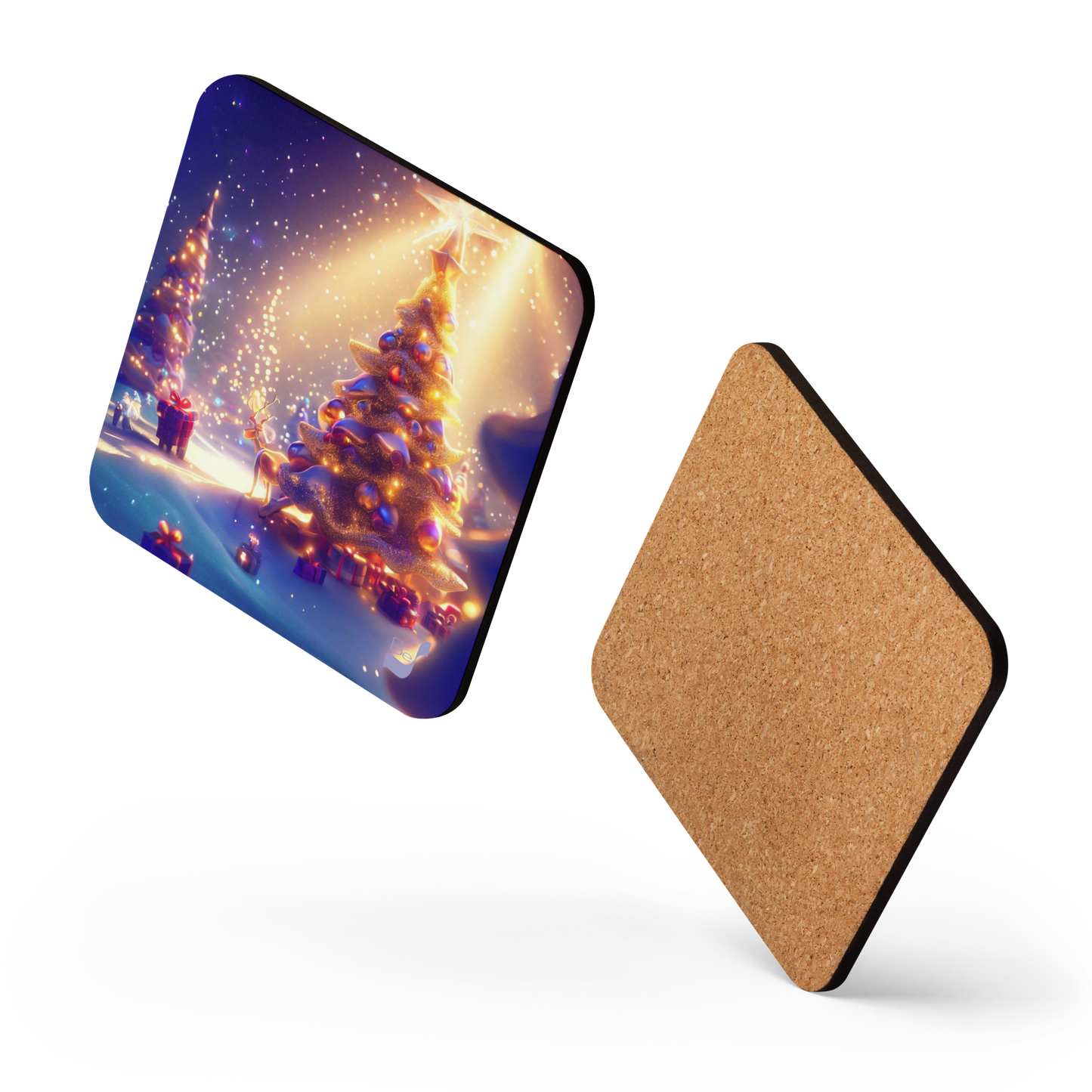 Sparkle BeSculpt Art Cork-back Coaster