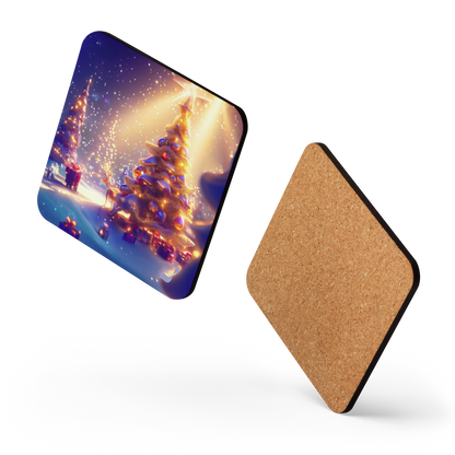 Sparkle BeSculpt Art Cork-back Coaster