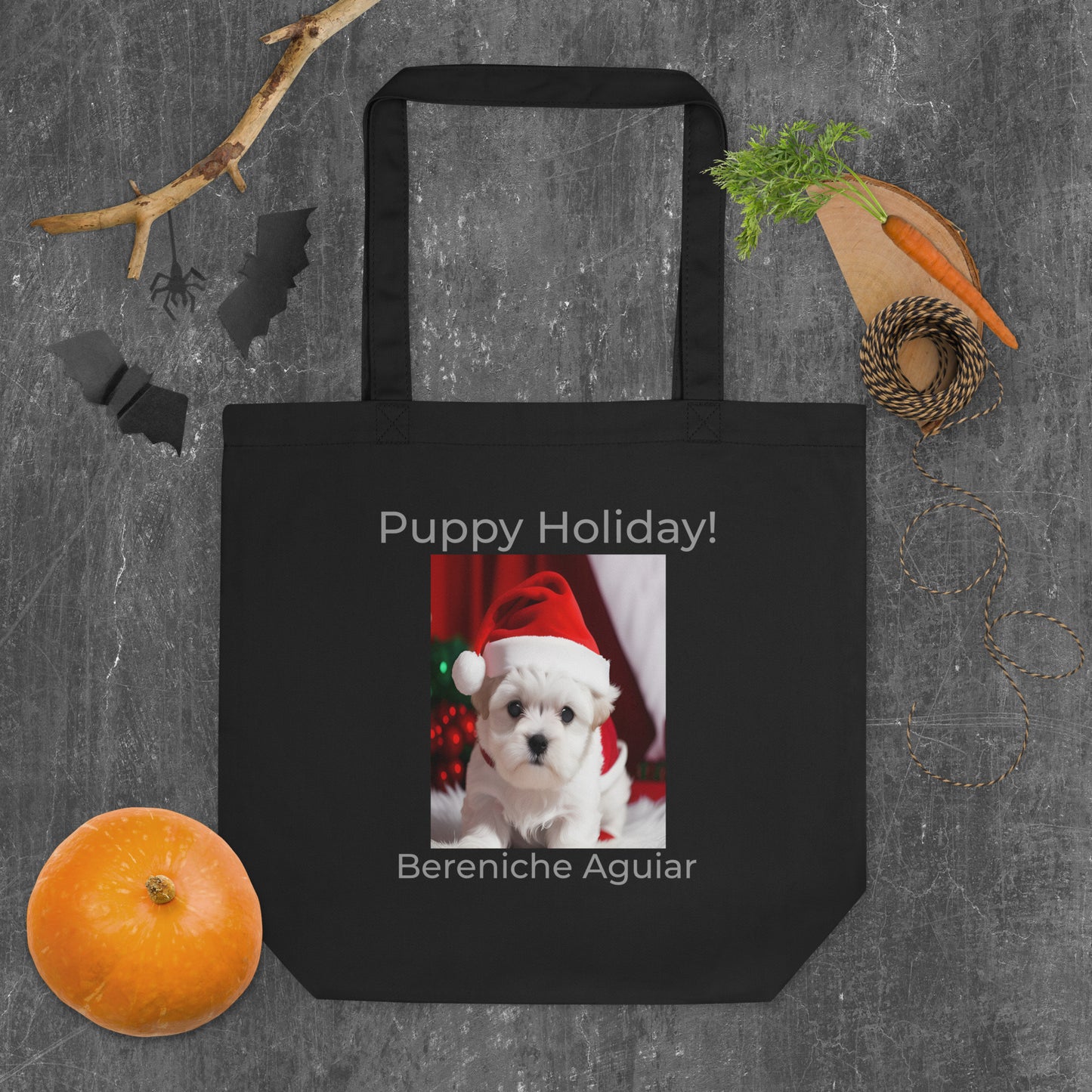 Puppy Holiday BeSculpt Eco Tote Bag