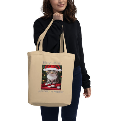 Kitty Claus BeSculpt Photographic Art Eco Tote Bag