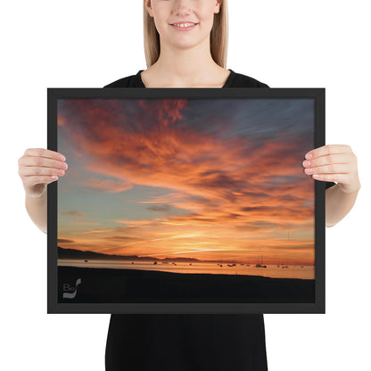 Dawn BeSculpt Framed Photo-Art Seascape