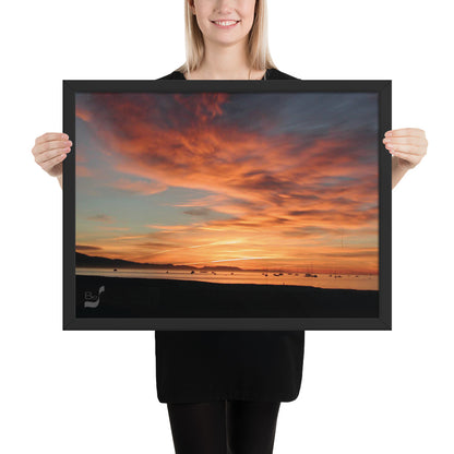 Dawn BeSculpt Framed Photo-Art Seascape