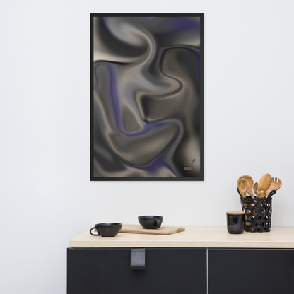 Silhouette BeSculpt Abstract Wall Art Framed