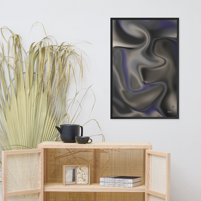 Silhouette BeSculpt Abstract Art Framed