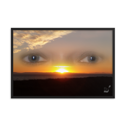 Sunset Eyes BeSculpt Framed Photo-Art Seascape