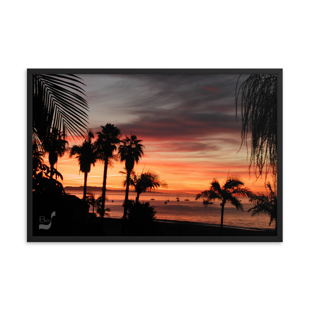 Early Sunrise BeSculpt Framed Photo-Art Seascape