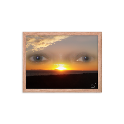 Sunset Eyes BeSculpt Framed Photo-Art Seascape Enigmatic Sunset Framed Art
