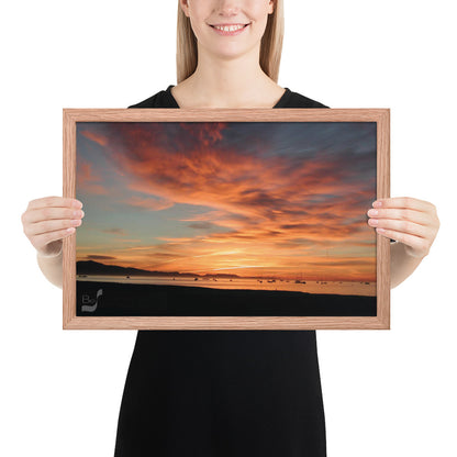 Dawn BeSculpt Framed Photo-Art Seascape