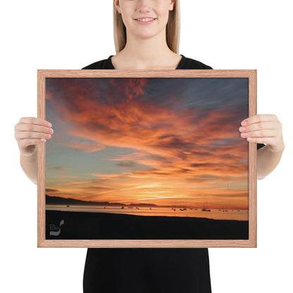 Dawn BeSculpt Framed Photo-Art Seascape