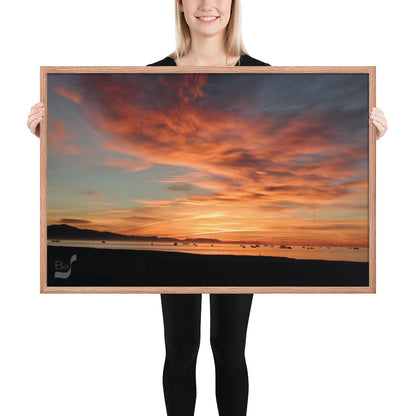 Dawn BeSculpt Framed Photo-Art Seascape