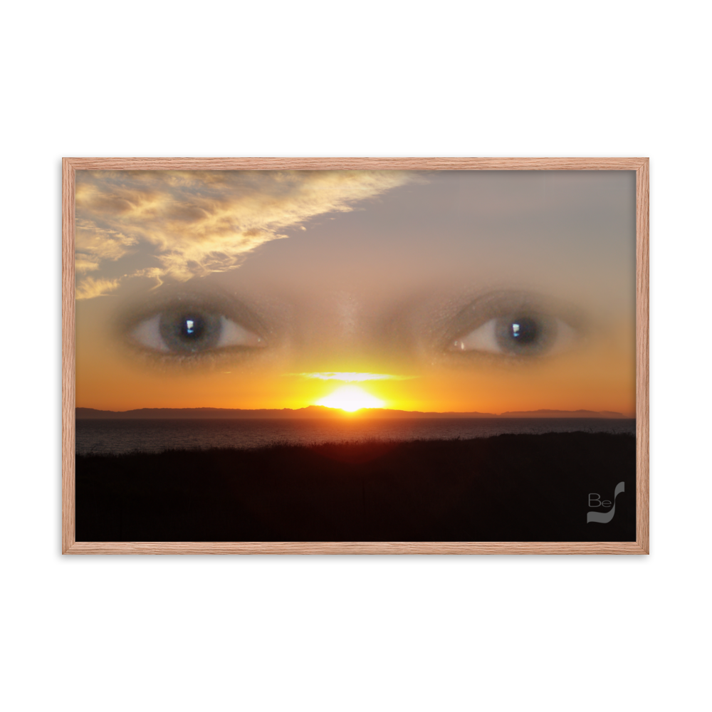 Sunset Eyes BeSculpt Framed Photo-Art Seascape