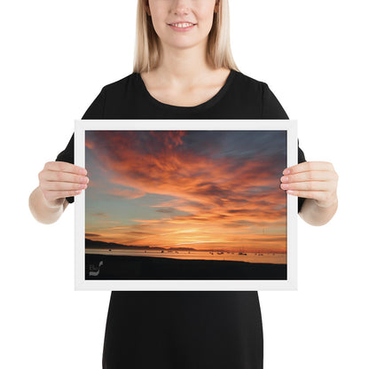 Dawn BeSculpt Framed Photo-Art Seascape