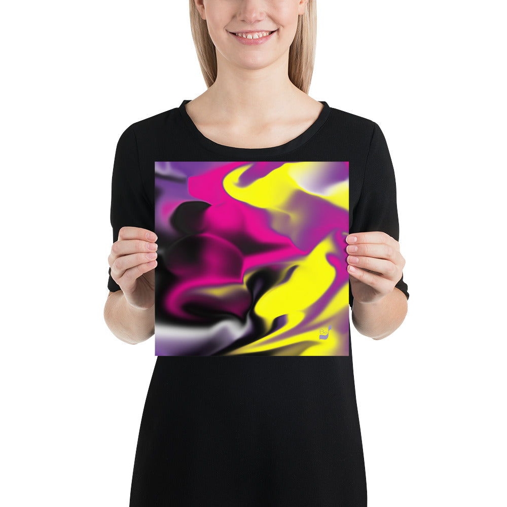 Rising Bud BeSculpt Abstract Wall Art Print