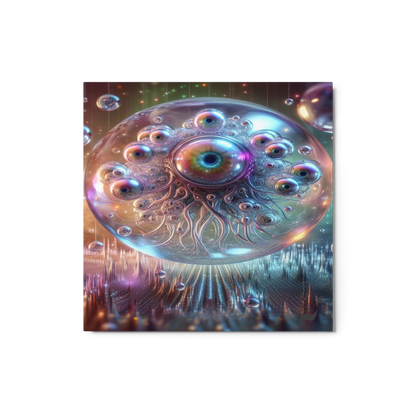 Bubbles of Tethered Universes BeSculpt Metal Cosmic Fantasy Art