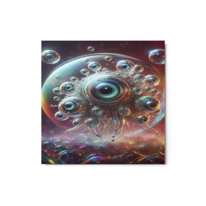 Bubbles of Cosmic Devour BeSculpt Metal Cosmic Fantasy Art