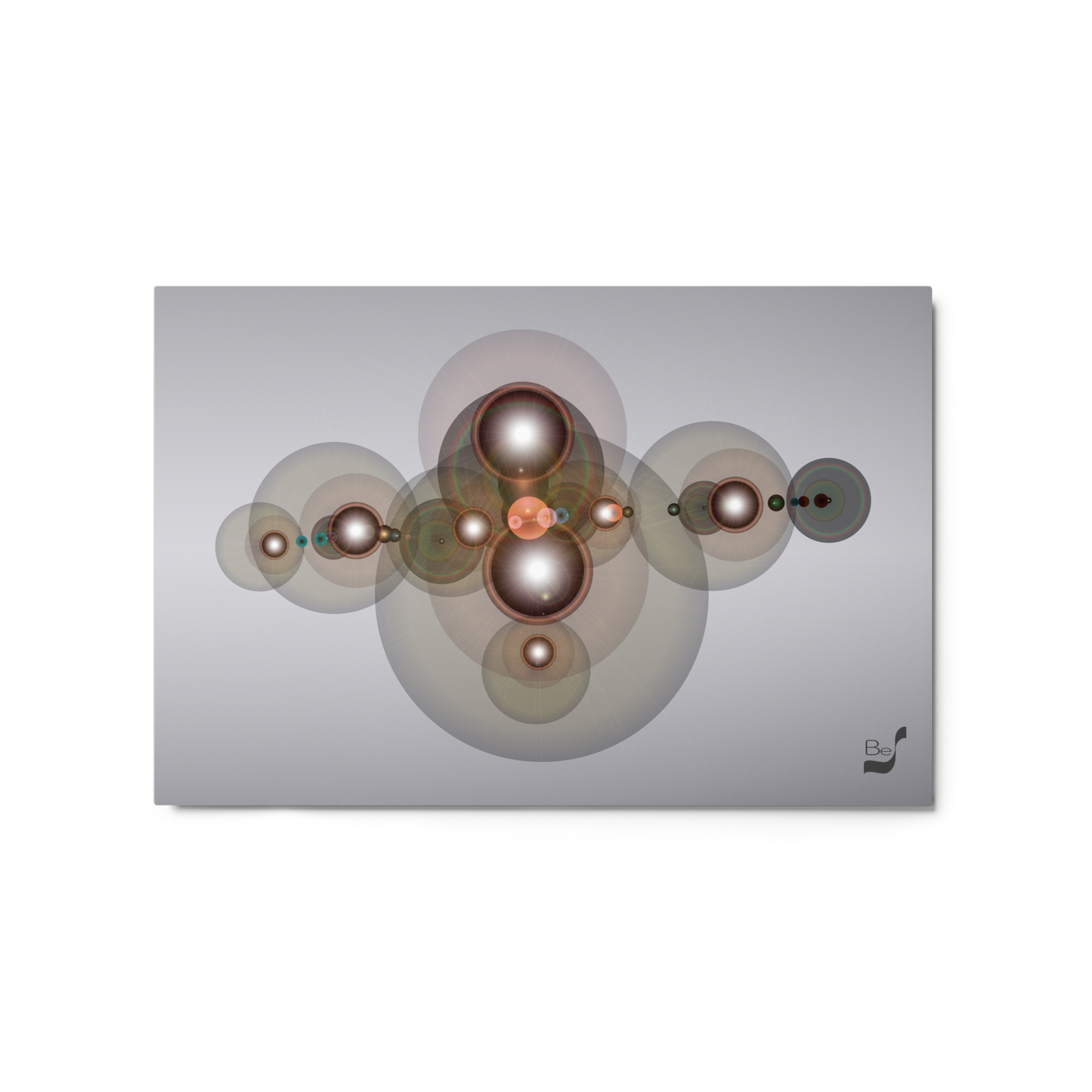 Galactic Planetary Nebula 306 BeSculpt Art on Metal
