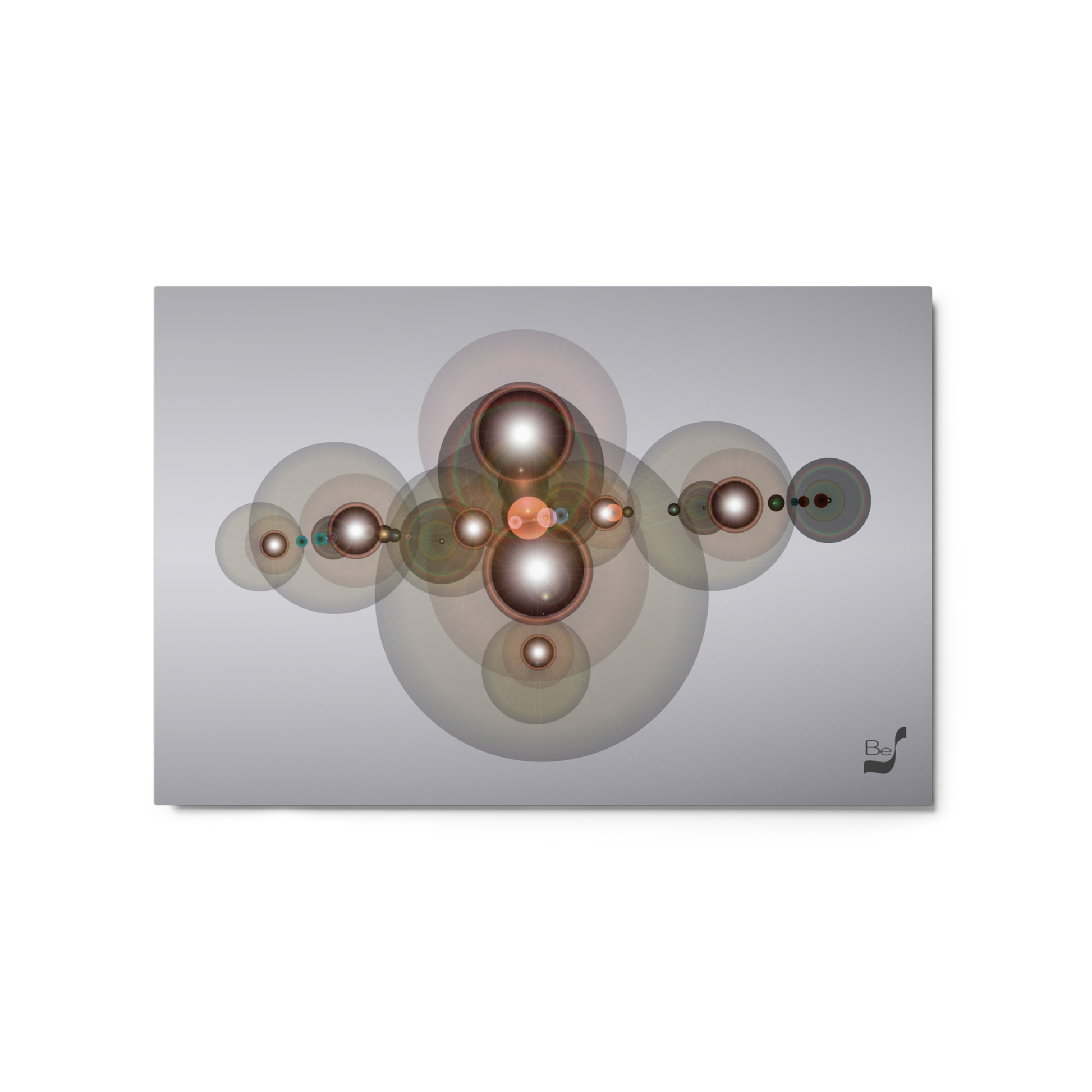 Galactic Planetary Nebula 306 BeSculpt Art on Metal