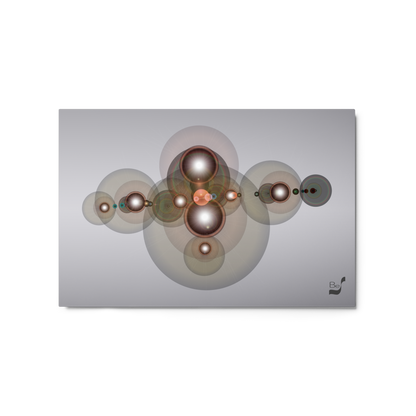 Galactic Planetary Nebula 306 BeSculpt Art on Metal