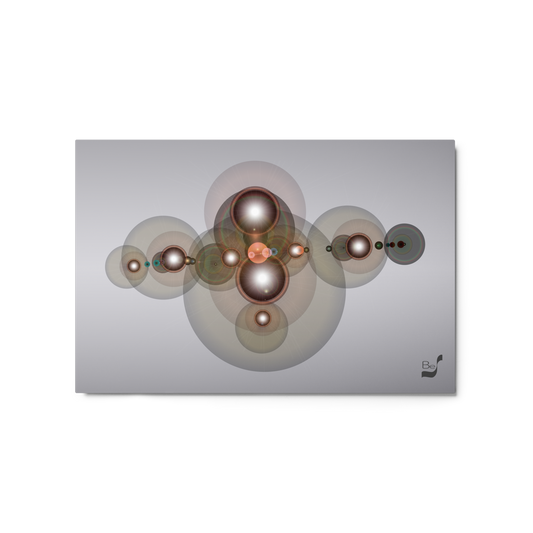 Galactic Planetary Nebula 306 BeSculpt Art on Metal