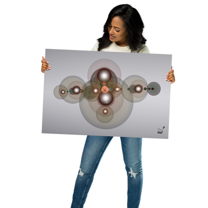 Galactic Planetary Nebula 306 BeSculpt Art on Metal