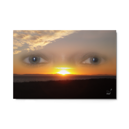 Sunset Eyes BeSculpt Metal Photo-Art Seascape Enigmatic Sunset Art on Metal