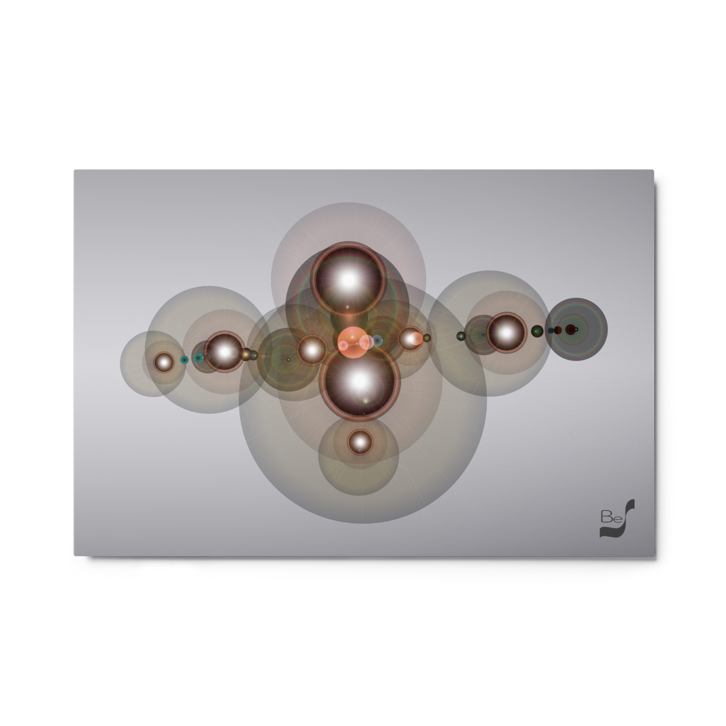 Galactic Planetary Nebula 306 BeSculpt Art on Metal