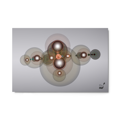 Galactic Planetary Nebula 306 BeSculpt Art on Metal