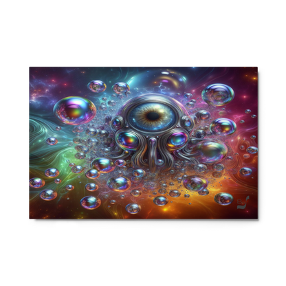 Bubbles of Cosmic Dominion BeSculpt Metal Cosmic Fantasy Art