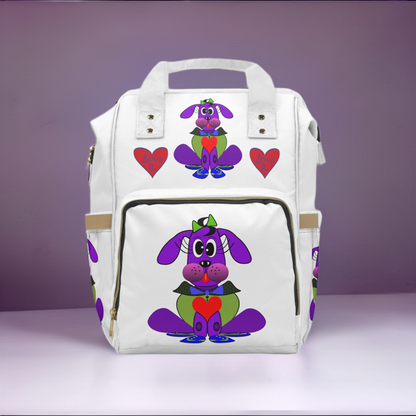 Love Pup 1 Purple BeSculpt Kids Multifunctional Diaper Backpack