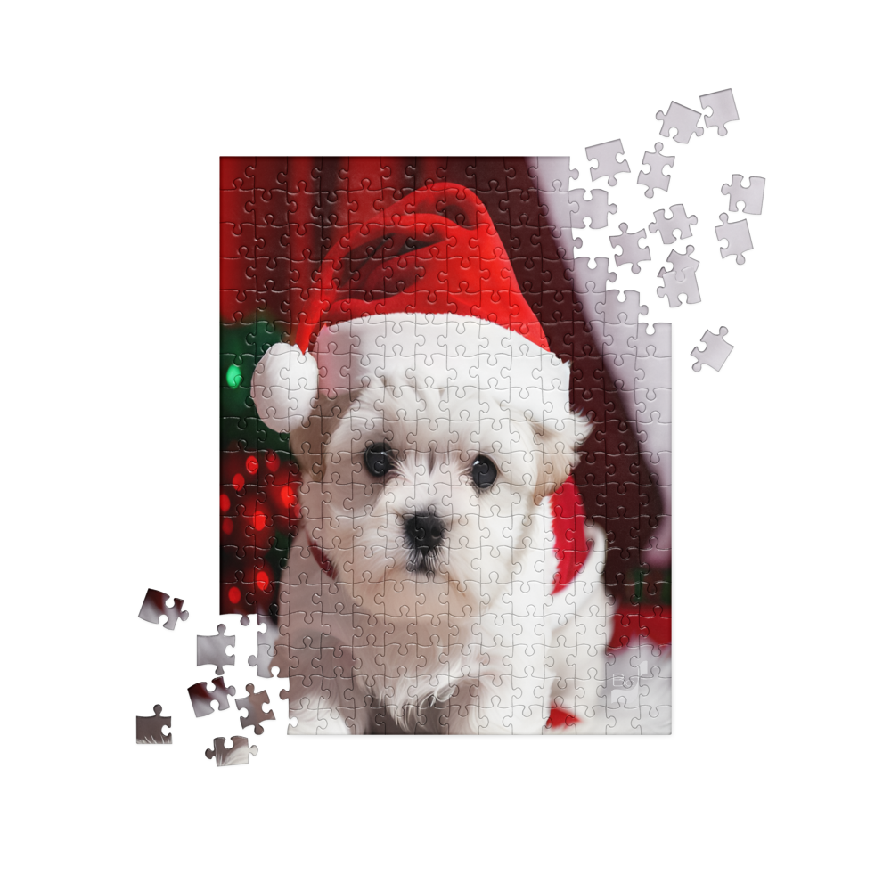 Puppy Holiday BeSculpt Photographic Art Jigsaw Puzzle 252/520 Pieces