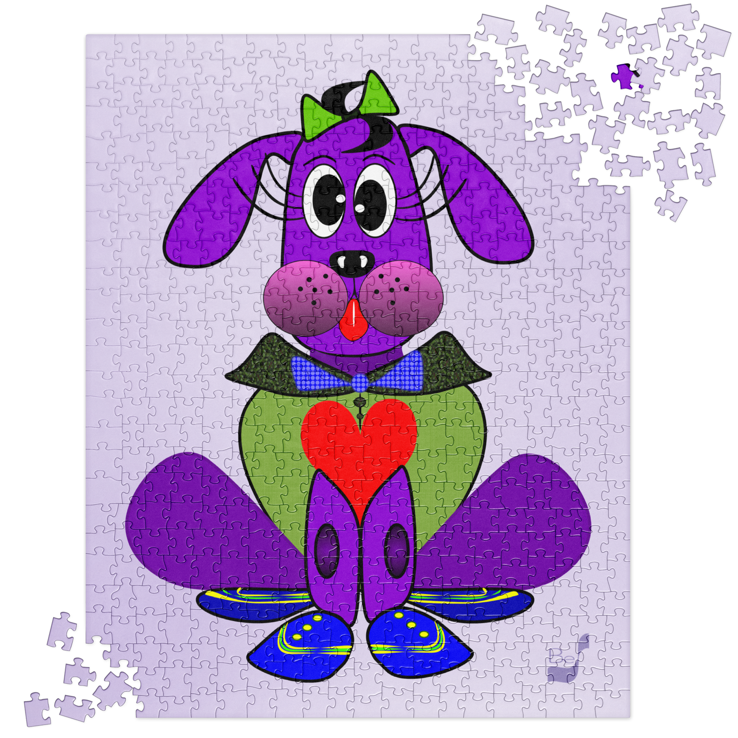 Love Pup 1 Purple BeSculpt Kids Jigsaw Puzzle 252/520 Pieces for Big/Young Kids